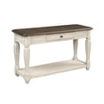 thumbnail image 1 of Miekor Furniture Antique White and Brown Console Table w/ Storage 82786, 1 of 1