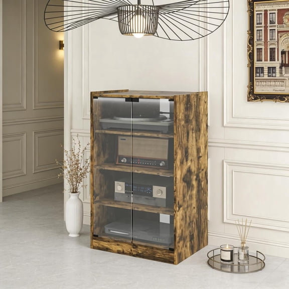 Miekor Furniture Audio Rack Cabinet,Media Storage Cabinet,Media Stand No4007