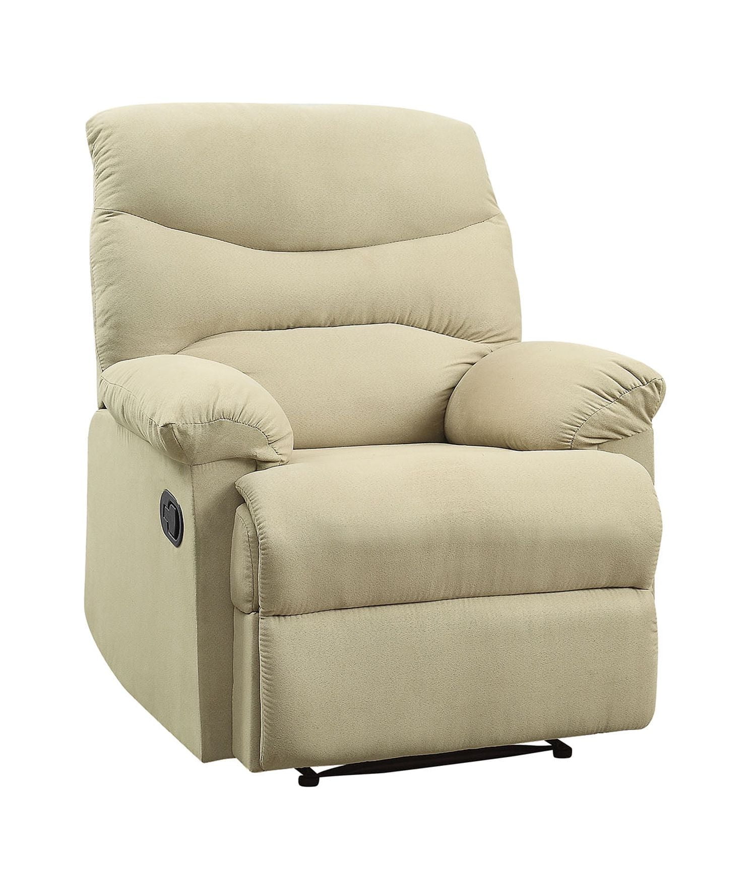 Miekor Furniture Beige Recliner With Pillow Top Armrest 15431