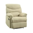 thumbnail image 1 of Miekor Furniture Beige Recliner With Pillow Top Armrest 15431, 1 of 8