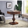 thumbnail image 1 of Miekor Furniture Bishop II Cherry Finish Reversible Chess Checker Game Table w/Game Tray (Chess Fingures Not Included) 1283, 1 of 11