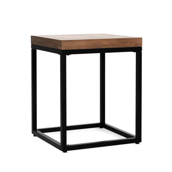 Miekor Furniture Chantel 18" Square End Table Almond No7337