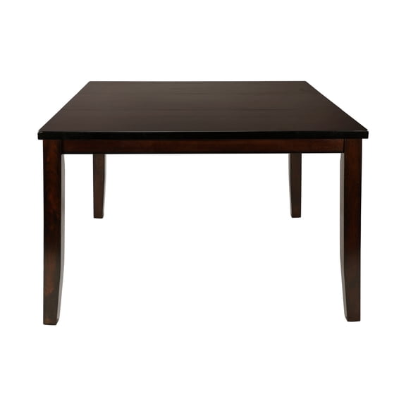 Miekor Furniture Cherry Finish Transitional 1pc Counter Height Table with Extension Leaf Mango Veneer Wood Dining Furniture No7339