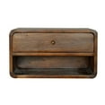 thumbnail image 1 of Miekor Furniture Chestnut Curve Floating Bedside 81864, 1 of 10