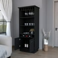 thumbnail image 1 of Miekor Furniture Claire Black Glassware Rack Bar Cabinet BS6777, 1 of 6