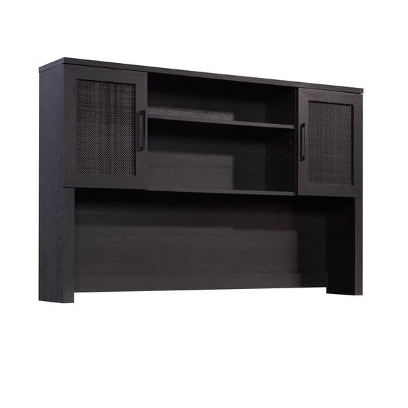 Miekor Furniture Coastal Hutch with Storage, Black finish No6466