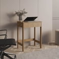 thumbnail image 1 of Miekor Furniture Computer Desk, 1 Drawer, 4 Legs, Natural Oak MK4398, 1 of 8