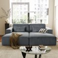 thumbnail image 1 of Miekor Furniture Corduroy Double Sofa Bed with 2 Pillows, Perfect for Living Rooms, Apartments, Offices 70823, 1 of 12