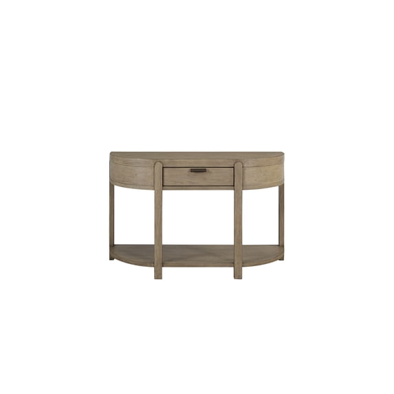 Miekor Furniture Curved 1-Drawer Console Table - Toffee 65835