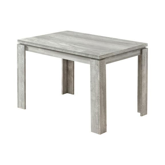 Miekor Furniture Dining Table, 48" Rectangular, Small, Kitchen, Dining Room, Grey Laminate, Contemporary, Modern 54076