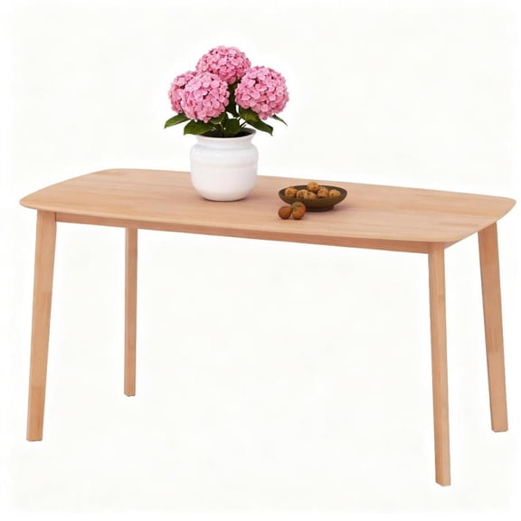 Miekor Furniture Dining Table for 6-7, Kitchen Table with Large Tabletop for Dining Room, Natural No3761