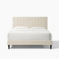 thumbnail image 1 of Miekor Furniture Dove Tufted Upholstered Platform Bed - Pearl White - Queen W5U292, 1 of 9