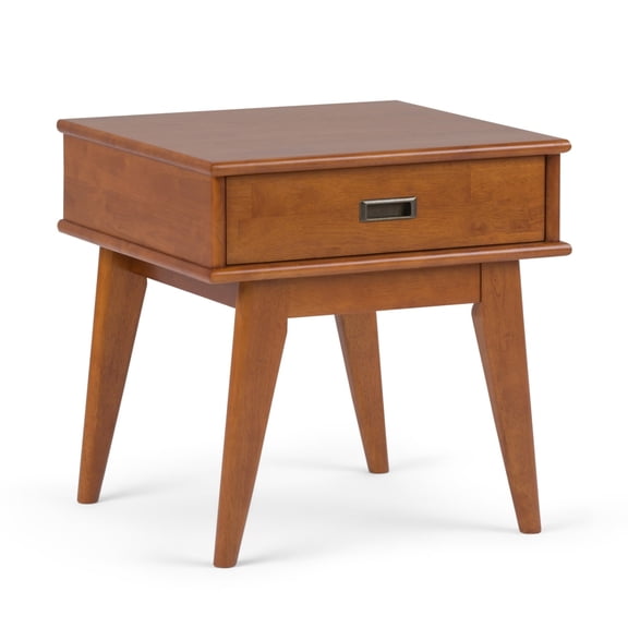 Miekor Furniture Draper - Mid Century End Table - Teak Brown No5472