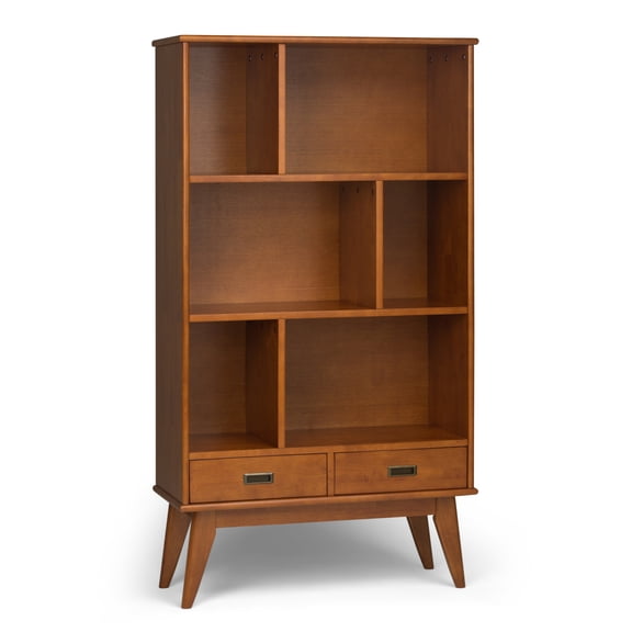 Miekor Furniture Draper Mid Century Wide Bookcase and Storage Unit No6951