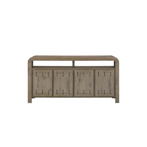 Miekor Furniture English Knotty Oak 72" Bowtie Console No3341