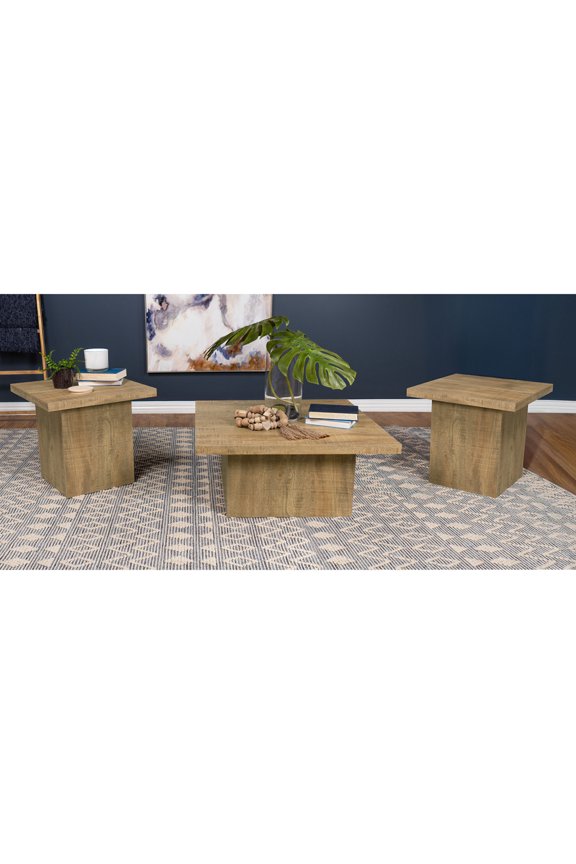 Furniture Exeter Mango Square 3-piece Coffee Table Set No4941