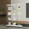 thumbnail image 1 of Miekor Furniture Glass Display Cabinet with 4 Shelves Extra Large, Curio Cabinets for Living Room, Bedroom, Office, Black Floor Standing Glass Bookshelf, Quick Installation 89441, 1 of 13