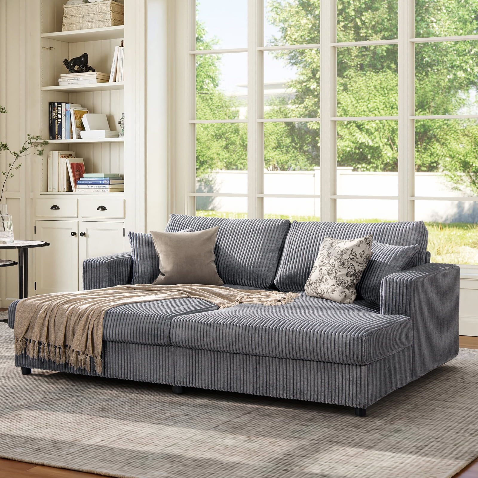 Miekor Furniture Goliath 86" Oversized Double Chaise Lounge Sofa Bed — free download