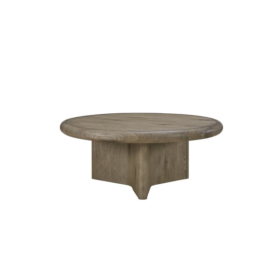 Miekor Furniture Knotty English Oak Round Cocktail Table No9323