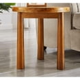 thumbnail image 1 of Miekor Furniture Living Room Central End Table, Farmhouse Round End Table, Round Wooden Rustic Natural Table with Thick Cylindrical Legs (Classic, 19.69 X 19.69 X 21.46 in) BS5328, 1 of 6