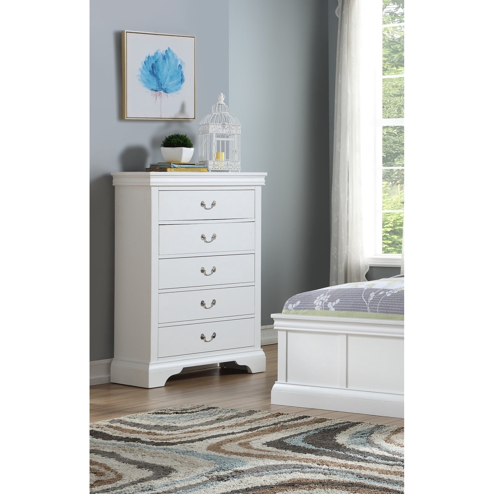 Miekor Furniture Modern Bedroom Chest Of Drawers White Color Drawers ...