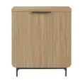 thumbnail image 1 of Miekor Furniture Modern Scandi Fluted-Door Storage Console – Coastal Oak BS7774, 1 of 6