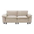 thumbnail image 1 of Miekor Furniture Modern Style Loveseat Plush Comfort Taupe Chenille Fabric Upholstery Contemporary Living Room Furniture 1pc Durable Plywood MK0433, 1 of 12