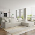 thumbnail image 1 of Miekor Furniture Modern Upholstered Sectional Sofa Couch Set,Modular 108" L Shaped Sectional Living Room Sofa Set With 6 Pillows,Free Combination Sofa Couch for Living Room,Bedroom W4US0183, 1 of 9