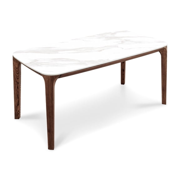 Miekor Furniture Myko Modern Rectangular Ceramic Dining Table / 5.9ft - Calacatta Ceramic MK9522
