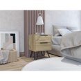 thumbnail image 1 of Miekor Furniture Nuvo 2 Nightstand,Two Drawers, Hairpin Legs B5A8930, 1 of 9