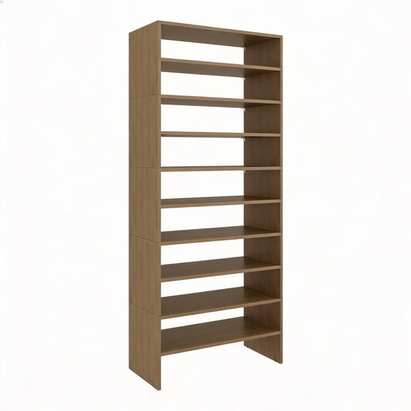 Miekor Furniture Orion Modern Shoe Rack Functional Design for Bedroom and Entryway, Natural Oak No.2235