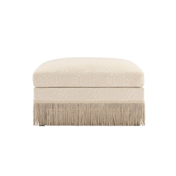 Miekor Furniture Ottoman Leopard Chenille -Beige Coffee No8173