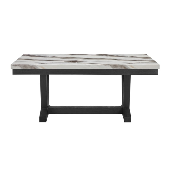 Miekor Furniture Panda Marble Black and White Dining Table MK9676