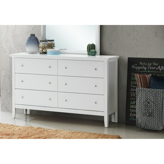 Miekor Furniture Primo G1339-D Dresser, White 40751
