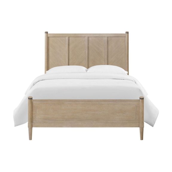 Miekor Furniture Queen Lo-Post Bed in Sand Finish 76804