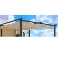 thumbnail image 1 of Miekor Furniture Replacement Canopy Top Fabric for 10x10 Ft Outdoor Patio Retractable Pergola Sunshelter Pergola Canopy-Khaki No.5728, 1 of 6