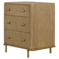 thumbnail image 1 of Miekor Furniture Sand Wash 3-drawer Nightstand with USB Ports BS7125, 1 of 6