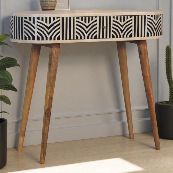 Miekor Furniture Solid Wood Edessa Bone Inlay Console Table No.2655