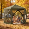 thumbnail image 1 of Miekor Furniture Spacious Camping Canopy Screen House,Outdoor Pop Up Gazebo Screen Tent No.6377, 1 of 7