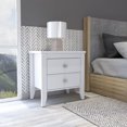 thumbnail image 1 of Miekor Furniture Windsor 2-Drawer Nightstand White B5A3315, 1 of 7