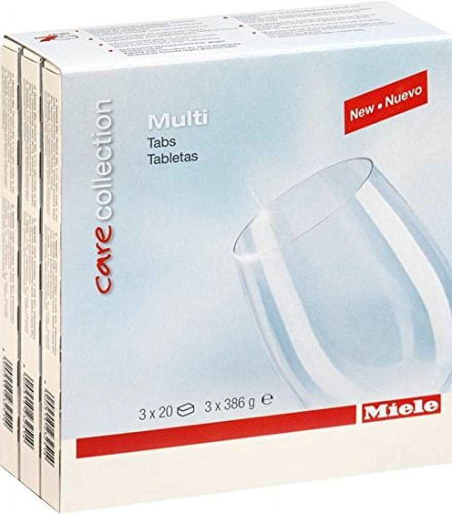 Miele 10245660 Dishwasher Tabs-20 per box 3X20, 60 Tabs, White, Count