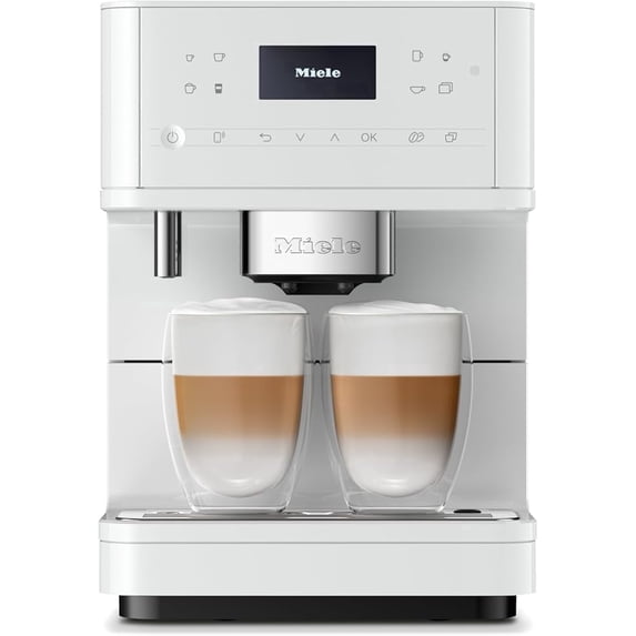 Miele Automatic Coffee Machine CM 6160 MilkPerfection OneTouch for Two AromaticSystem WiFi-Compatible Lotus White