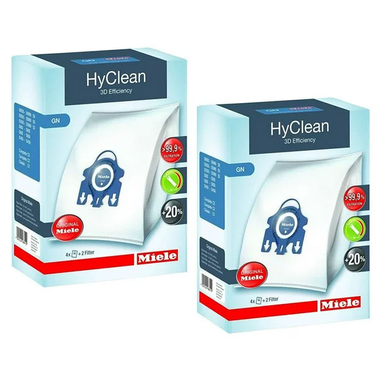  Miele Type GN 3D Efficiency HyClean Dust Bag, 8X Dust Bag, 4  Filter
