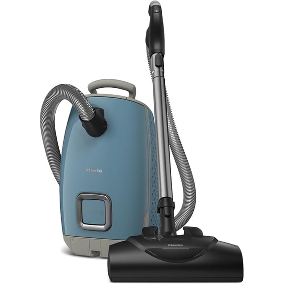 Miele Guard L1 Bagged Canister Vacuum Cleaner with AirClean Filter, Electro Plus Floorhead, AllTeQ Universal Floorhead, LED Display Panel, in Nordic Blue/Space Grey