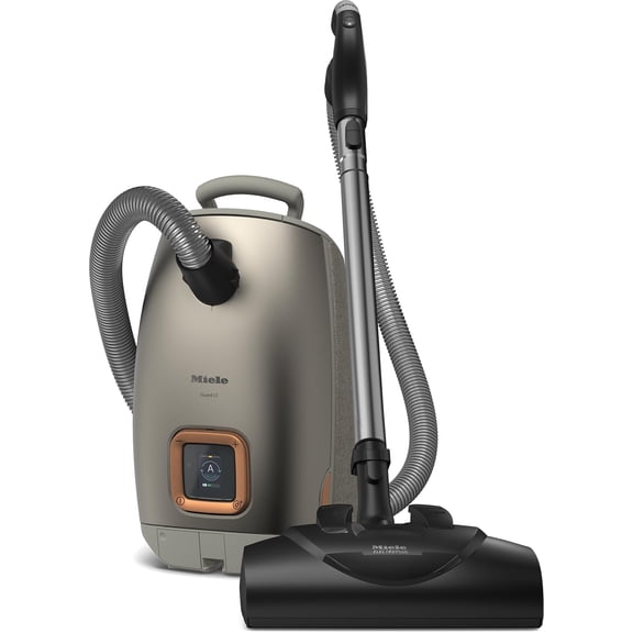 Miele Guard L1 Electro Bagged Canister Vacuum Cleaner with HEPA AirClean Filter, Electro Plus Floorhead, AllTeQ Universal Floorhead and LCD Display, Titanium Pearl Finish