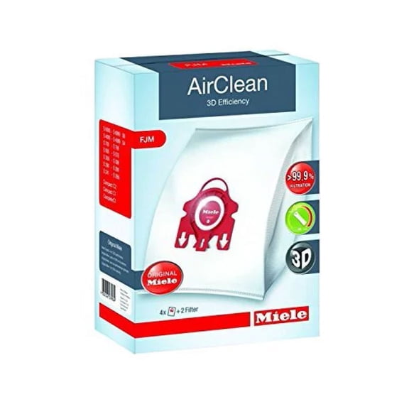 Miele Type FJM Vacuum Cleaner Bags with 2 Filters - 4 Pack