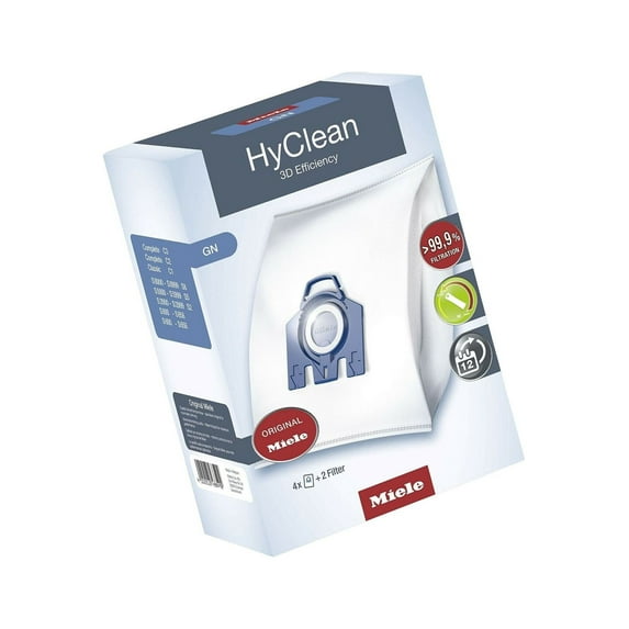 Miele Type GN 3D Efficiency HyClean Dust Bag, 1 Box