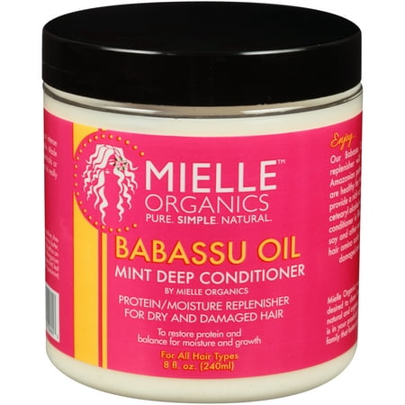 Mielle Babassu Oil Mint Moisturizing Deep Conditioner, 8 Fl Oz