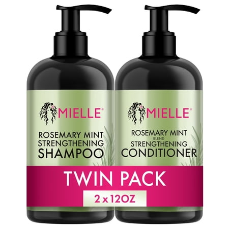 Mielle Rosemary and Mint Shampoo and Conditioner Dual Pack, 12 fl oz