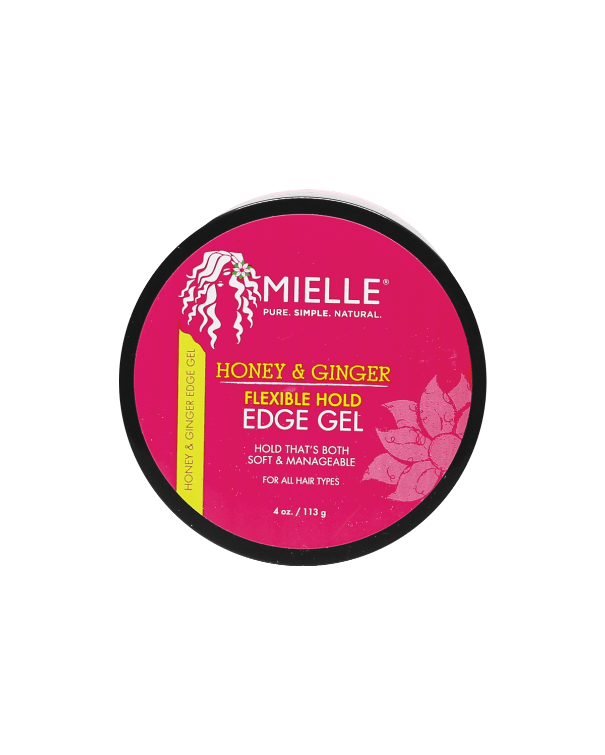 Mielle Organics Honey & Ginger Edge Gel 4 oz, Straight Hair
